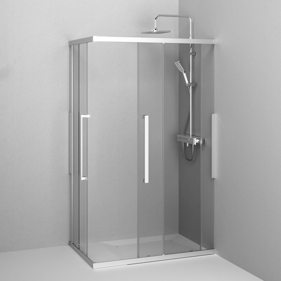 Душевое ограждение Am.Pm Func 120x80 см W84G-403-12080-MТ, хром/прозрачное - 5 Душевое ограждение Am.Pm Func 120x80 см W84G-403-12080-MТ, хром/прозрачное фото 5