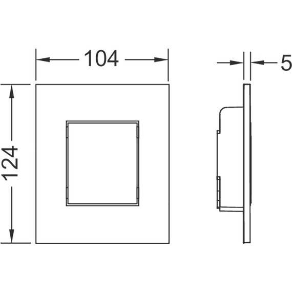 Кнопка смыва TECEnow Urinal 9242407, белый матовый фото 2