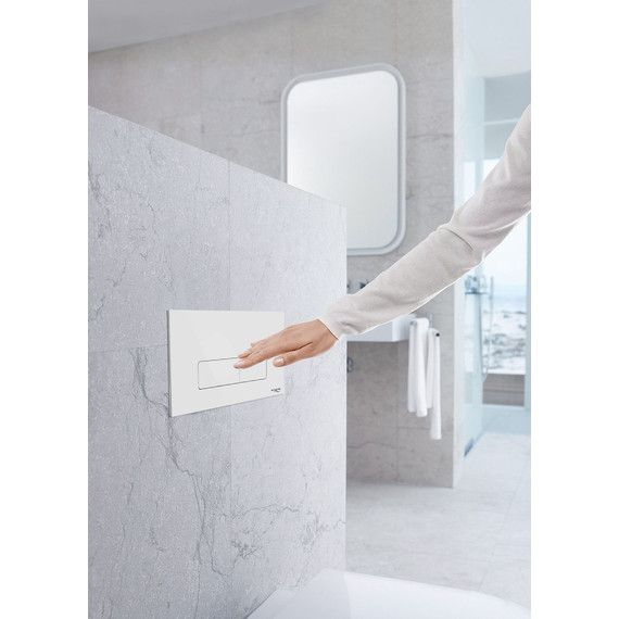 Кнопка смыва Idrospania Andrea 30350, белый глянцевый фото 2