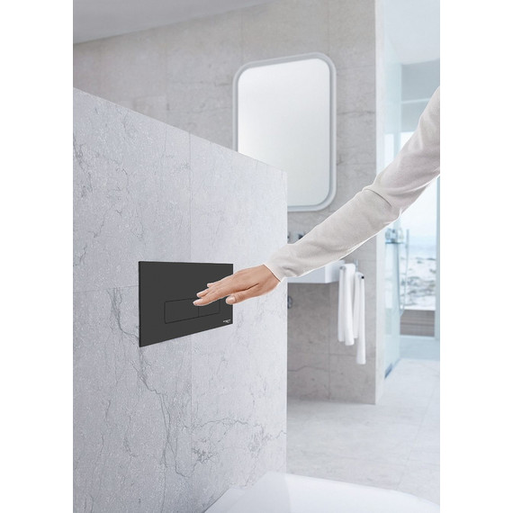 Кнопка смыва Idrospania Andrea 30354, черный матовый фото 2