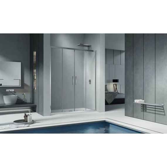 Душевая дверь Bas Cofe WTW-TD-170-C-CH 170 см, хром/прозрачное - 2 Душевая дверь Bas Cofe WTW-TD-170-C-CH 170 см, хром/прозрачное фото 2