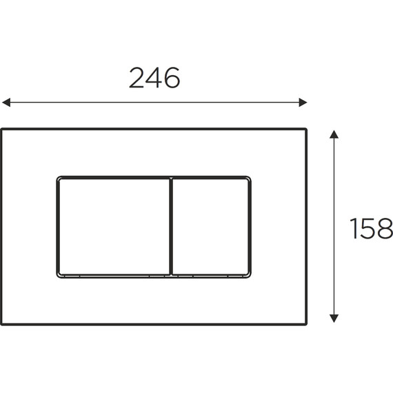 Кнопка смыва Idrospania Noelia 30371, хром глянцевый фото 3