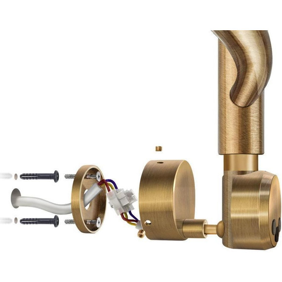 Модуль скрытого электрического подключения Secado, бронза фото 2