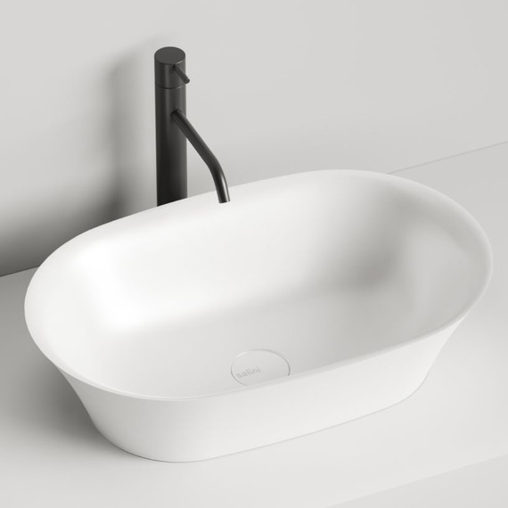 Раковина-чаша Salini Mona 60 см 110811G (S-Sense) белый глянцевый  фото 