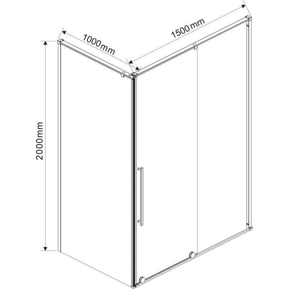 Душевое ограждение Vincea Arno 150x100 см VSR-1A1015CL (стекло 8 мм), хром/прозрачное - 7 Душевое ограждение Vincea Arno 150x100 см VSR-1A1015CL (стекло 8 мм), хром/прозрачное фото 7