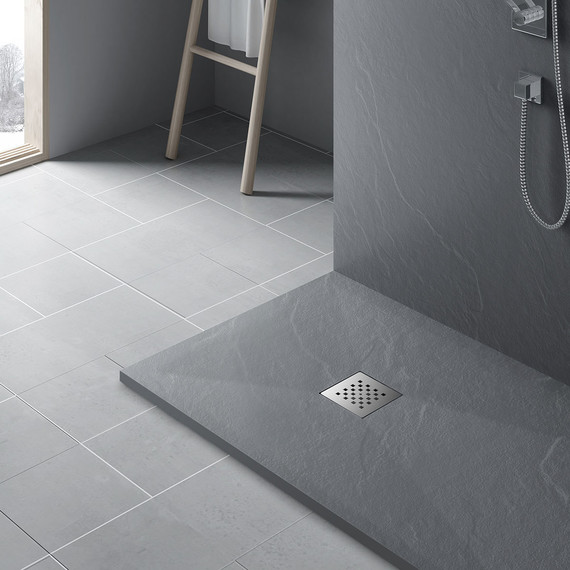 Поддон каменный Vincea 110х80 см VST-4SR8011G, серый - 2 Поддон каменный Vincea 110х80 см VST-4SR8011G, серый фото 2