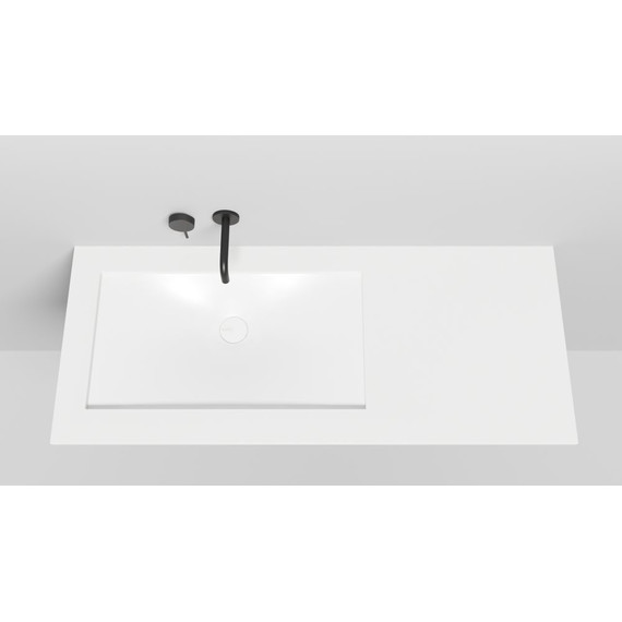 Раковина врезная под столешницу Salini Marea 13 70 см 1802213M (S-Stone) белый матовый  фото 5