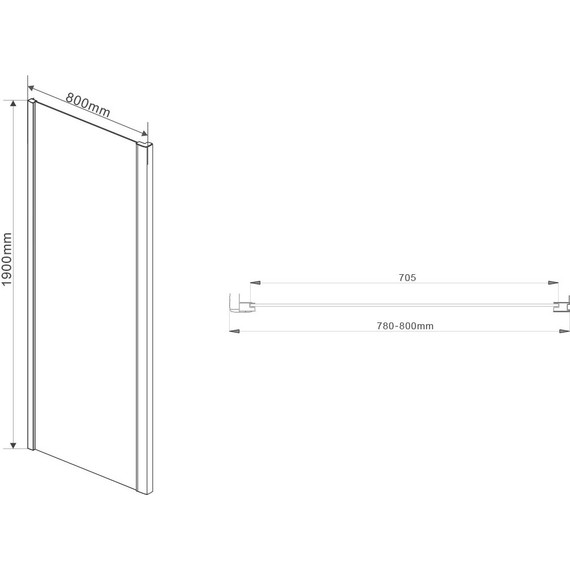 Душевое ограждение Vincea Intra 80-90x80 см VSR-1I809080CL, хром/прозрачное - 7 Душевое ограждение Vincea Intra 80-90x80 см VSR-1I809080CL, хром/прозрачное фото 7