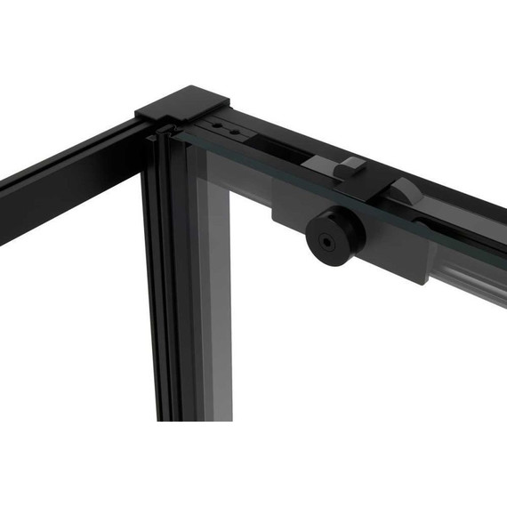 Душевое ограждение Vincea Slim Soft 100х90 см VSR-1SS9010CLB, черный/прозрачное фото 7