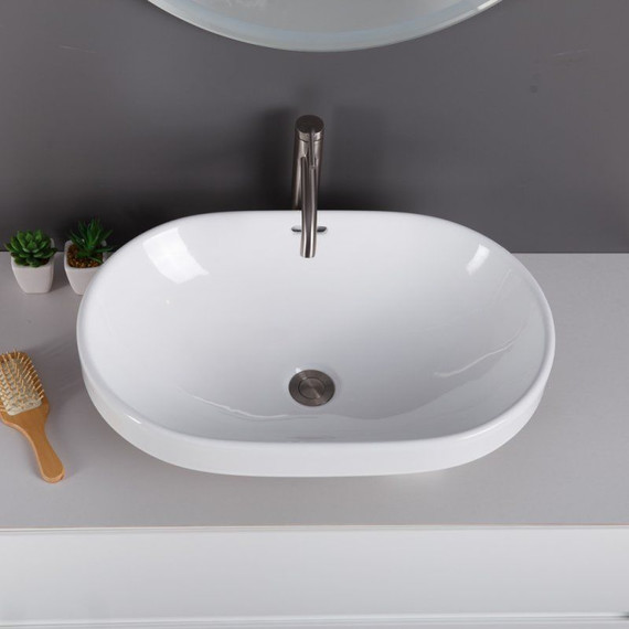 Раковина врезная на столешницу BelBagno 60 см BB1004 - 2 Раковина врезная на столешницу BelBagno 60 см BB1004 фото 2