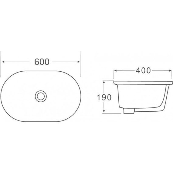 Раковина врезная на столешницу BelBagno 60 см BB1004 - 7 Раковина врезная на столешницу BelBagno 60 см BB1004 фото 7