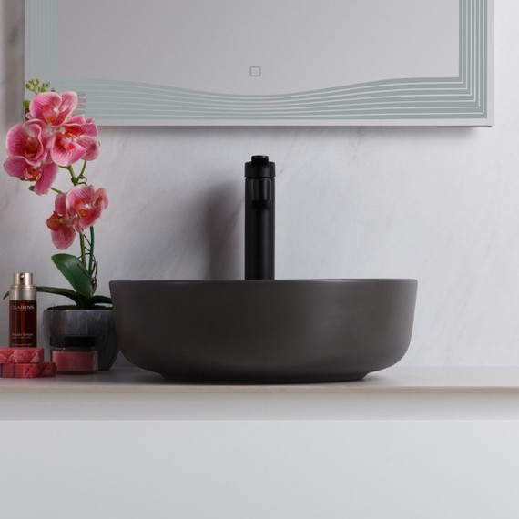 Раковина-чаша BelBagno 41 см BB1315-H311, серый матовый фото 3