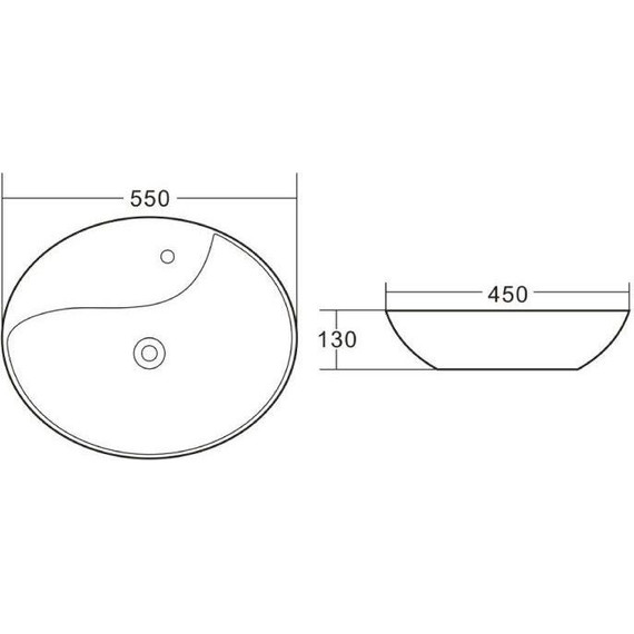 Раковина-чаша BelBagno 55 см BB1370 фото 7