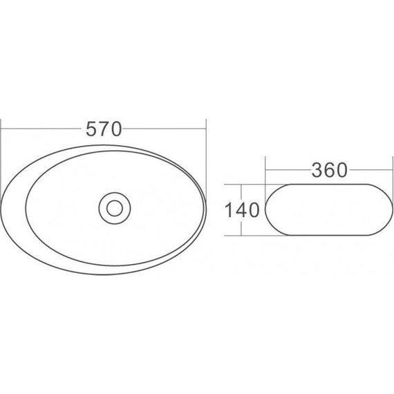 Раковина-чаша BelBagno 57 см BB1396 фото 8
