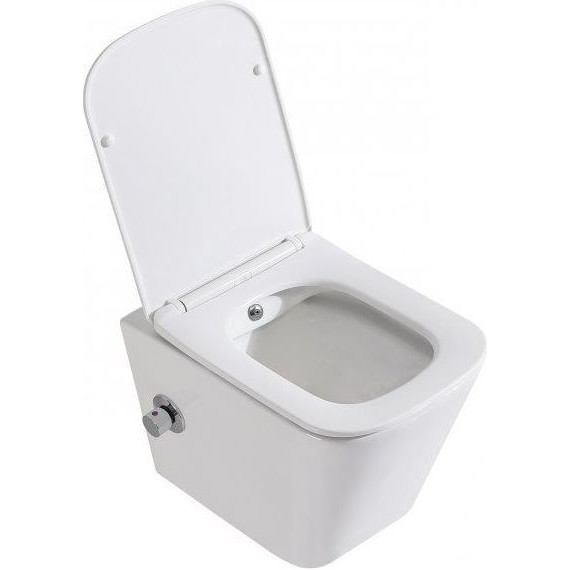 Унитаз-биде подвесной безободковый BelBagno Due BB3103CHR-BS/SC с крышкой микролифт - 5 Унитаз-биде подвесной безободковый BelBagno Due BB3103CHR-BS/SC с крышкой микролифт фото 5