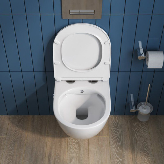 Унитаз-биде подвесной безободковый BelBagno Uno BB3105CHR-BS/SC с крышкой микролифт - 12 Унитаз-биде подвесной безободковый BelBagno Uno BB3105CHR-BS/SC с крышкой микролифт фото 12