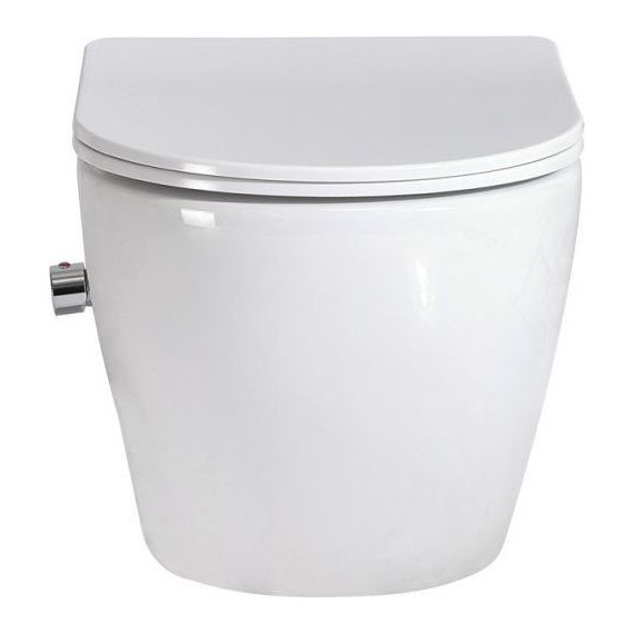 Унитаз-биде подвесной безободковый BelBagno Uno BB3105CHR-BS/SC с крышкой микролифт - 3 Унитаз-биде подвесной безободковый BelBagno Uno BB3105CHR-BS/SC с крышкой микролифт фото 3