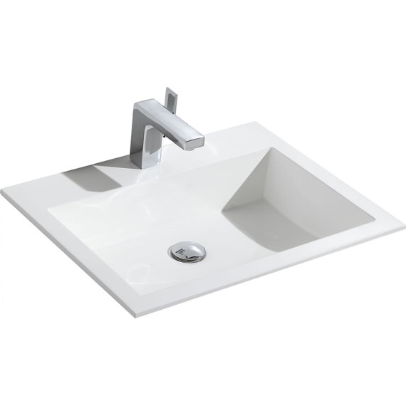 Тумба подвесная с раковиной Vincea Chiara 2D 60 см VMC-2C2600RO (раковина VCB-13600W), тёмный дуб фото 4