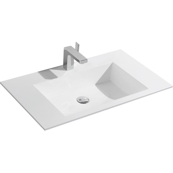 Тумба подвесная с раковиной-столешницей Vincea Chiara 2D 80 см VMC-2C2800NO (раковина VCB-13800W), натуральный дуб фото 4