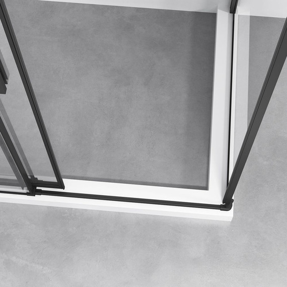 Душевое ограждение Vincea Slim-N 120х90 см VSR-4SN9012CLB, черный/прозрачное фото 2