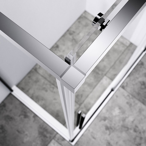 Душевое ограждение Vincea Slim-N 140х90 см VSR-4SN9014CL, хром/прозрачное фото 3