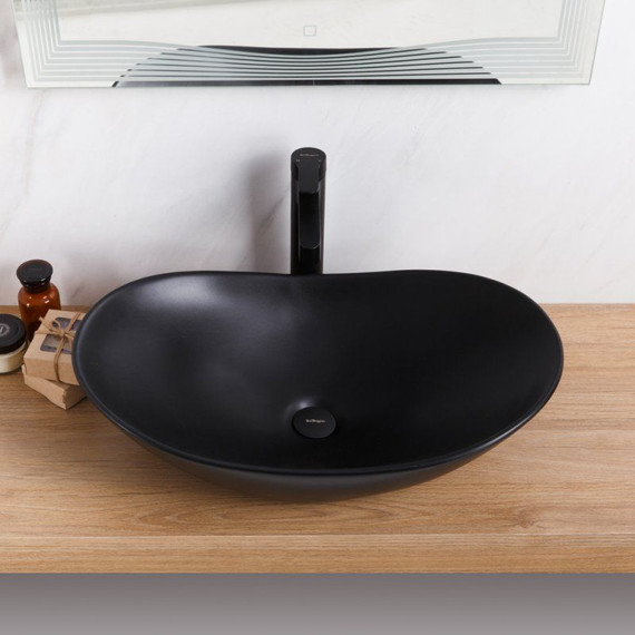 Раковина-чаша BelBagno 60 см BB1404-H301, черный матовый - 3 Раковина-чаша BelBagno 60 см BB1404-H301, черный матовый фото 3