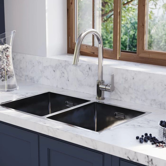 Смеситель для кухни Iddis Cuba CUBSTP0i05, сталь - 2 Смеситель для кухни Iddis Cuba CUBSTP0i05, сталь фото 2