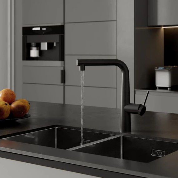 Смеситель для кухни Iddis Pure PURBLPFi05, черный матовый - 3 Смеситель для кухни Iddis Pure PURBLPFi05, черный матовый фото 3