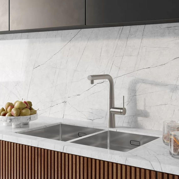 Смеситель для кухни Iddis Pure PURBNPFi05, сатин - 4 Смеситель для кухни Iddis Pure PURBNPFi05, сатин фото 4