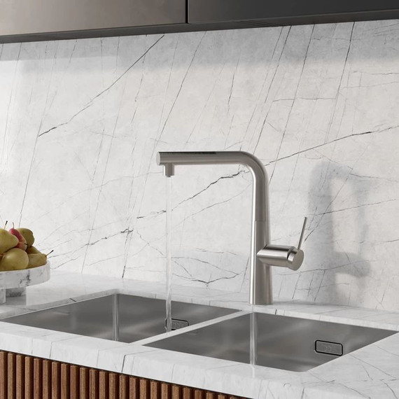 Смеситель для кухни Iddis Pure PURBNPFi05, сатин - 5 Смеситель для кухни Iddis Pure PURBNPFi05, сатин фото 5