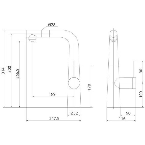 Смеситель для кухни Iddis Pure PURSBPFi05 фото 9