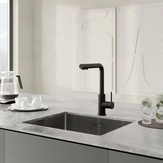 Смеситель для кухни Iddis Rule RULBLLFi05, черный матовый - 2 Смеситель для кухни Iddis Rule RULBLLFi05, черный матовый фото 2