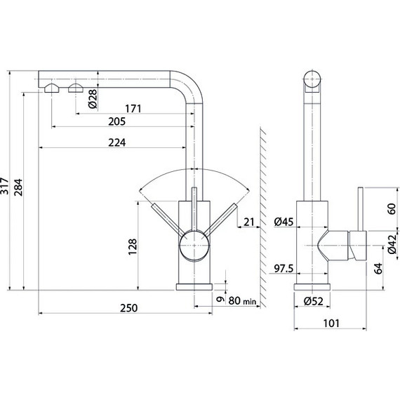 Смеситель для кухни Iddis Rule RULSBLFi05 - 3 Смеситель для кухни Iddis Rule RULSBLFi05 фото 3