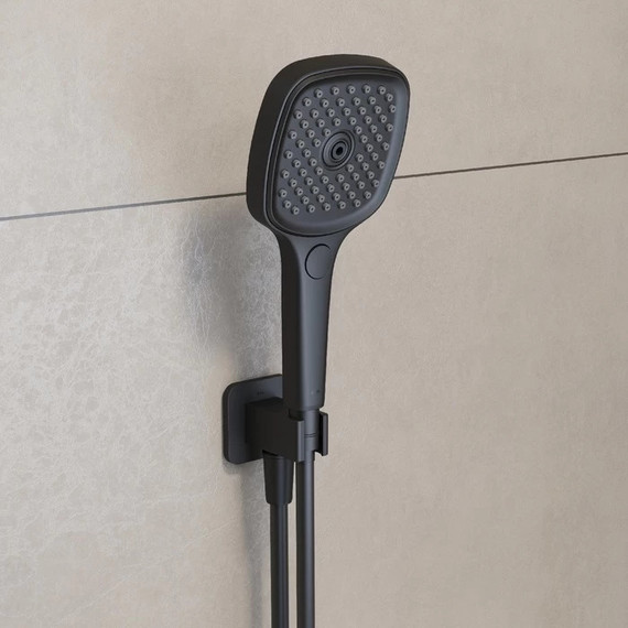 Шланговое подсоединение с держателем Iddis Slide SLI60BBi62, черный матовый - 2 Шланговое подсоединение с держателем Iddis Slide SLI60BBi62, черный матовый фото 2