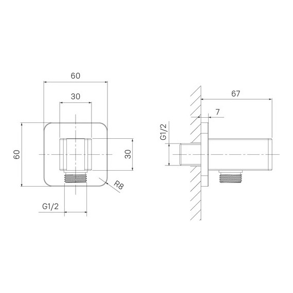 Шланговое подсоединение с держателем Iddis Slide SLI60BBi62, черный матовый - 3 Шланговое подсоединение с держателем Iddis Slide SLI60BBi62, черный матовый фото 3