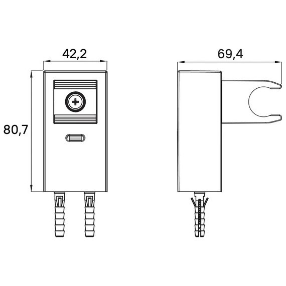 Держатель душевой лейки Iddis Slide SLIBL00i53, черный матовый фото 3
