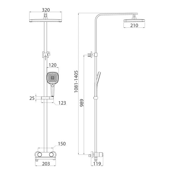 Душевая стойка Iddis Slide SLISBBTi06 фото 8