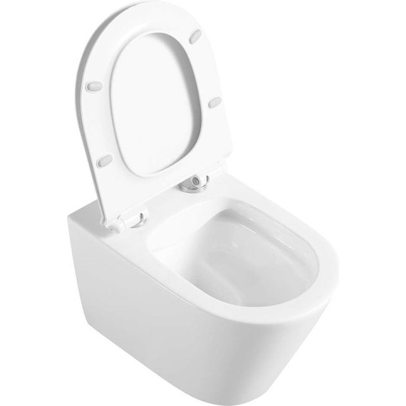 Унитаз подвесной безободковый Vincea Vito VT1-23 с крышкой микролифт фото 4