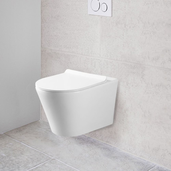 Унитаз подвесной безободковый Vincea Vito VT1-23 с крышкой микролифт фото 5