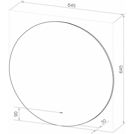 Зеркало Art&Max Sanremo 65 см AM-San-645-DS-C фото 8