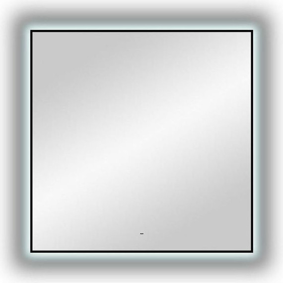 Зеркало Art&Max Sorrento 100 см AM-Sor-1000-1000-DS-F, чёрный фото 2