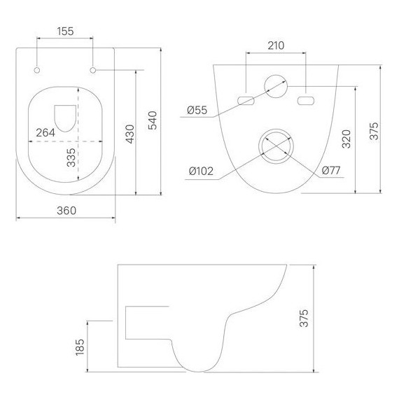 Унитаз подвесной безободковый Iddis Zodiac ZDCRDSEi25 с крышкой микролифт фото 7