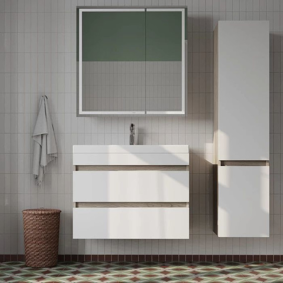 Пенал подвесной Iddis Zodiac 35 см ZOD35A0i97, ясень-шимо/белый матовый фото 6