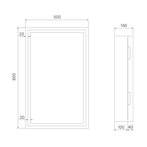 Зеркало-шкаф Iddis Zodiac 50 см ZOD5000i99 фото 6