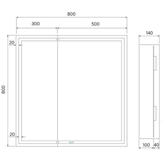 Зеркало-шкаф Iddis Zodiac 80 см ZOD8000i99 фото 6