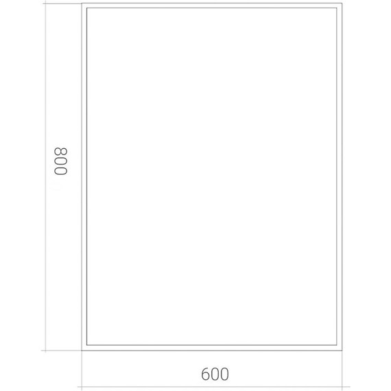 Зеркало Art&Max Aversa 60 см AM-Ave-600-800-DS-F, чёрный фото 7