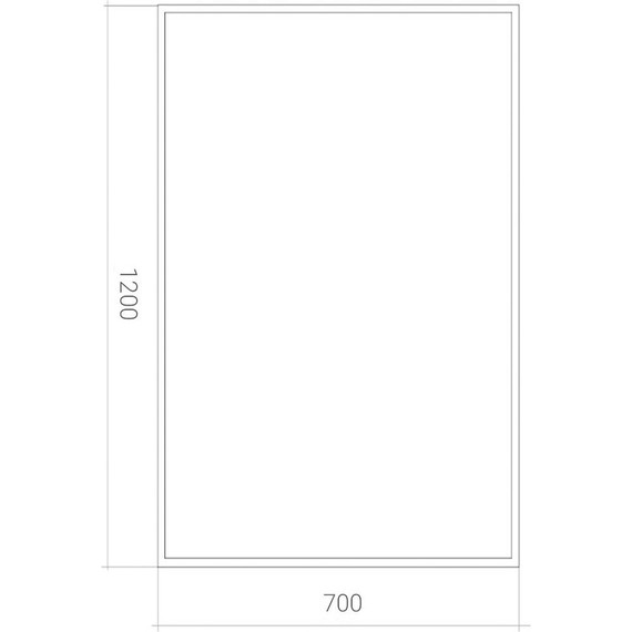 Зеркало Art&Max Aversa 70 см AM-Ave-700-1200-DS-F, чёрный фото 6