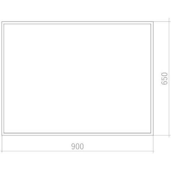 Зеркало Art&Max Aversa 90 см AM-Ave-900-650-DS-F, чёрный фото 8