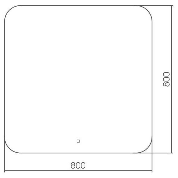 Зеркало Art&Max Modica 80 см AM-Mod-800-800-DS-F фото 3