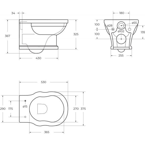Унитаз подвесной BelBagno Boheme BB115CH - 9 Унитаз подвесной BelBagno Boheme BB115CH фото 9